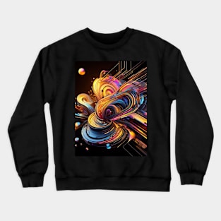 Multicolor digital art: an explosion of creativity. Crewneck Sweatshirt